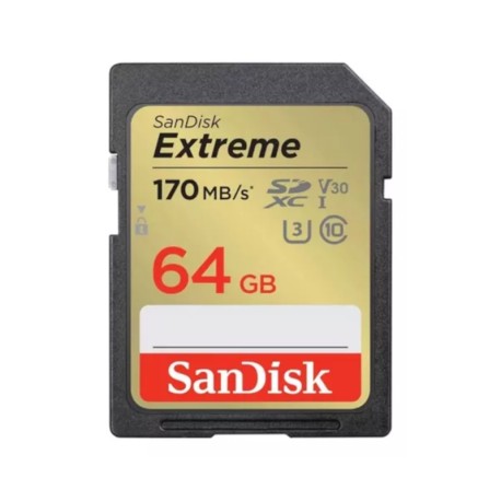 Tarjeta SD 64GB Sandisk Exterme U3